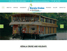 Tablet Screenshot of keralacruiseandholidays.com